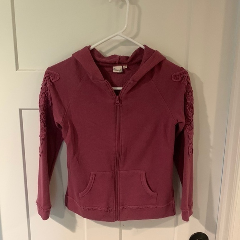 Mudd - girls size 14 zip down hoodie sweatshirt